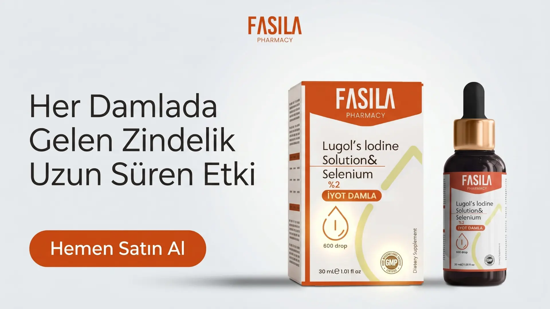 Fasıla %2 Lugol İyot Damlası - Doğal sağlık ve wellness
